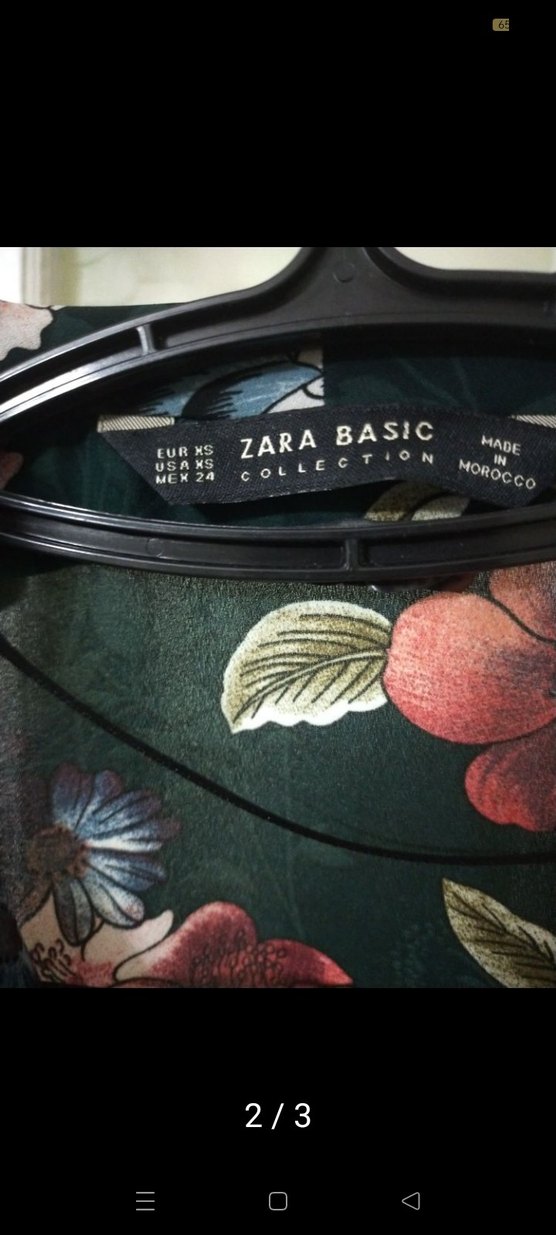 Çiçek Desenli V Yaka Kadın Bluz - Görsel 2