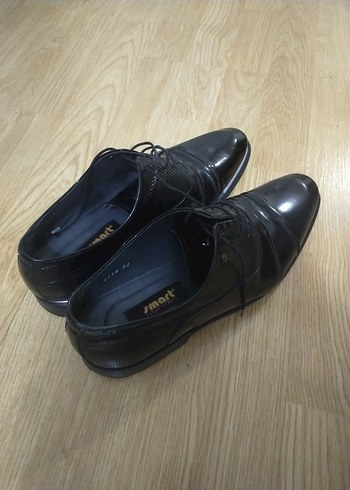 Siyah Parlak Erkek Klasik Ofis Ayakkabısı - Görsel 2