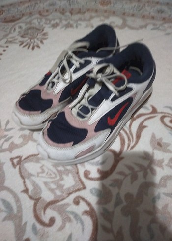 Nike Beyaz Gri Bağcıklı Spor Ayakkabı - Görsel 2