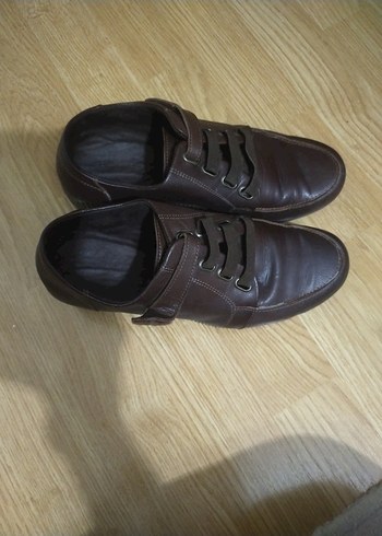 Kahverengi Tokalı kadın Klasik Ayakkabı - Görsel 3