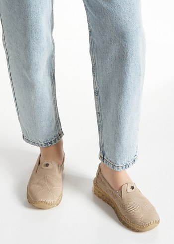 Bej Kadın Dolgu Topuklu Espadril - Görsel 4