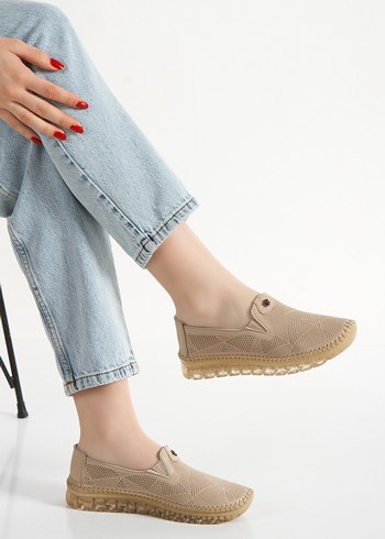 Bej Kadın Dolgu Topuklu Espadril - Görsel 3