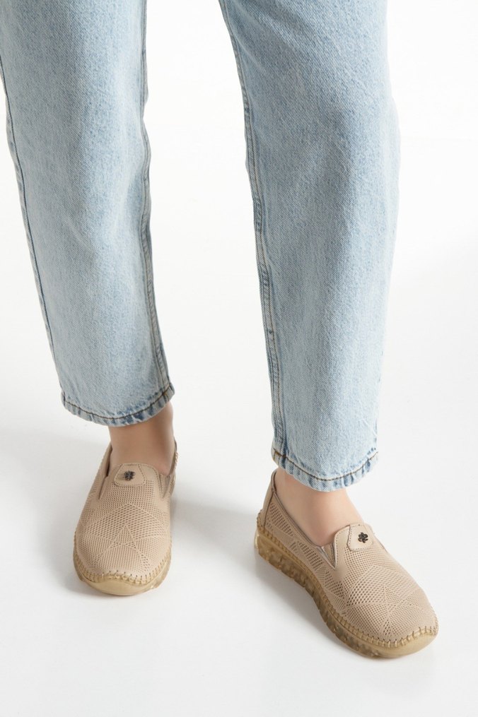 Bej Kadın Dolgu Topuklu Espadril - Görsel 4