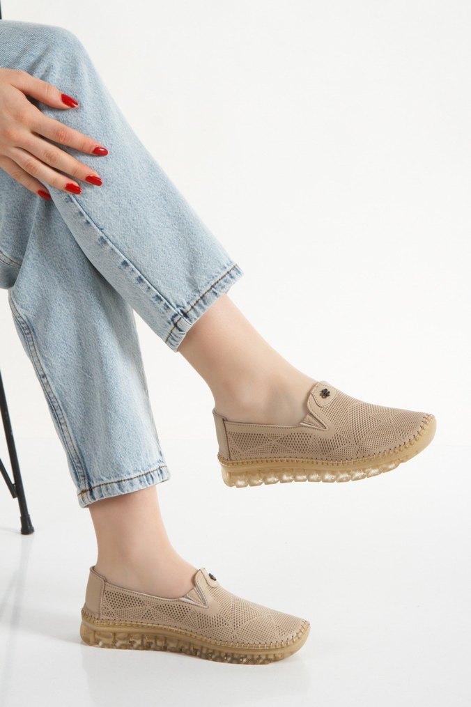 Bej Kadın Dolgu Topuklu Espadril - Görsel 3