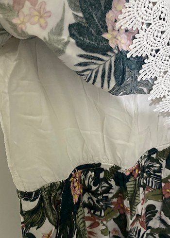 Kadın Çok Renkli Bohem Dantel Detaylı Tulum - Görsel 3