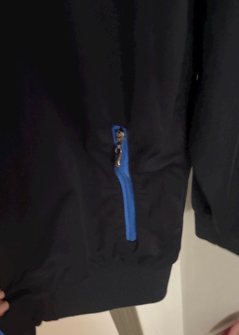 Erkek Lacivert Fermuarlı Yüksek Yakalı Ceket - Görsel 5