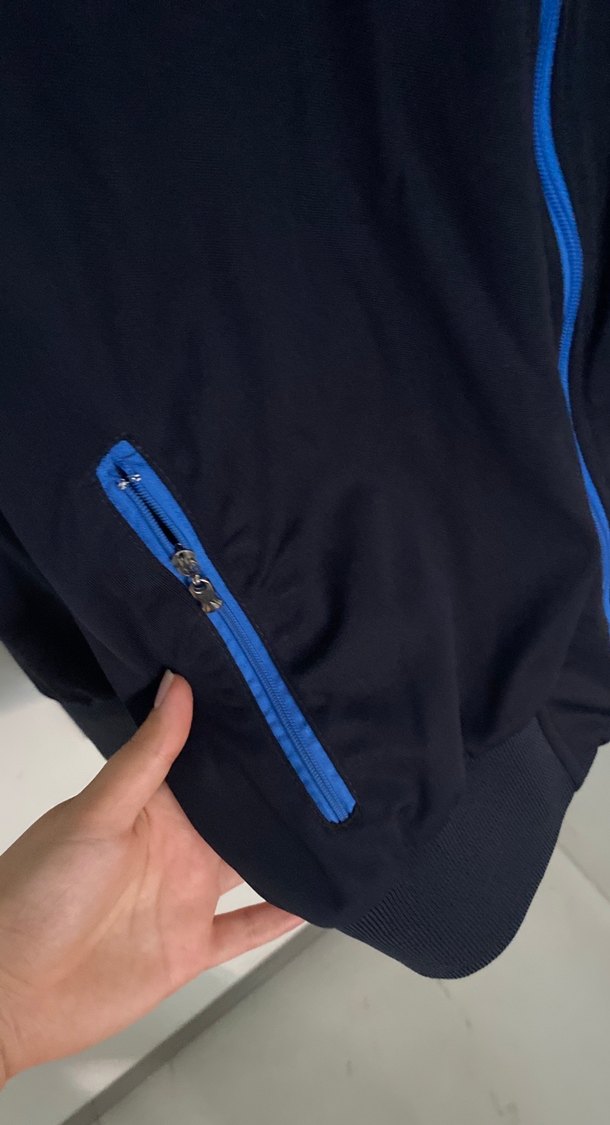 Erkek Lacivert Fermuarlı Yüksek Yakalı Ceket - Görsel 4