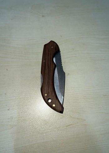 Ceviz kahverengi Ahşap Saplı Katlanabilir Bıçak - Görsel 3