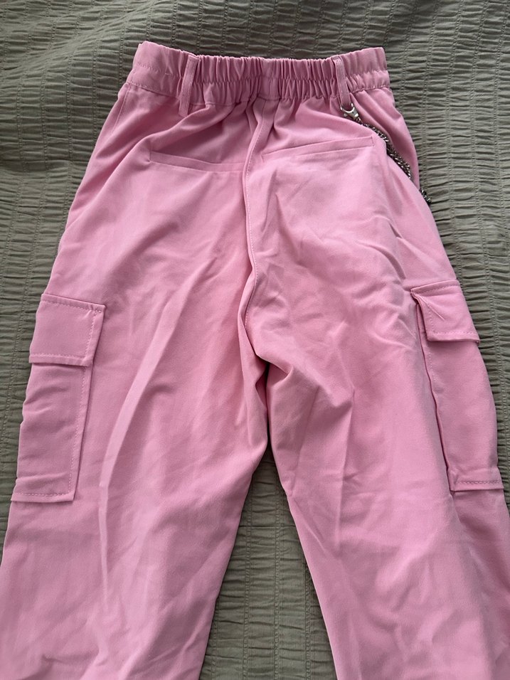 Pembe Zincir Detaylı Jogger Pantolon - Görsel 3