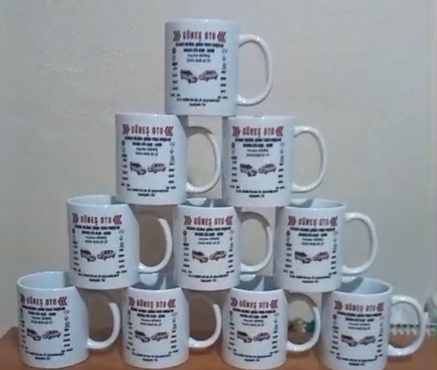 firmalara özel  Baskılı Beyaz Kupa - Görsel 2