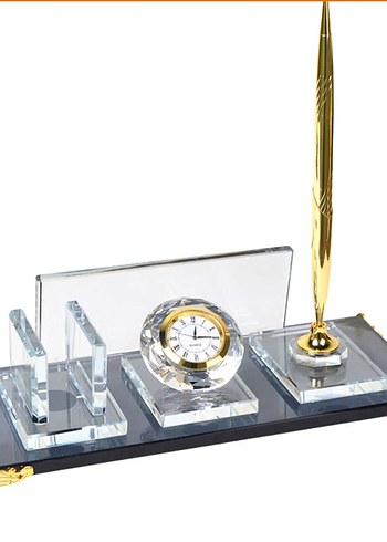 Masaüstü Kalemlik ve Saatli Set - Görsel 7