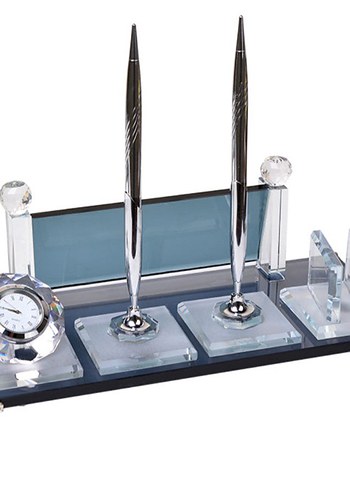 Masaüstü Kalemlik ve Saatli Set - Görsel 6