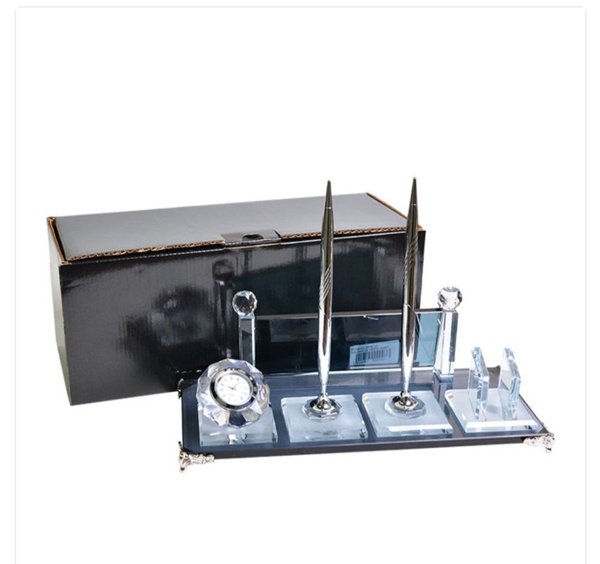 Masaüstü Kalemlik ve Saatli Set - Görsel 4