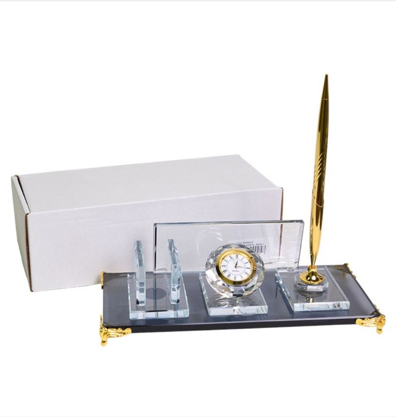 Masaüstü Kalemlik ve Saatli Set - Görsel 3