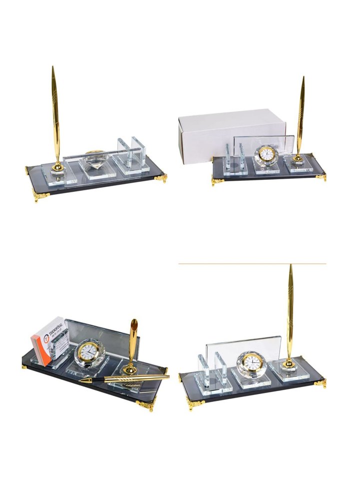 Masaüstü Kalemlik ve Saatli Set - Görsel 2