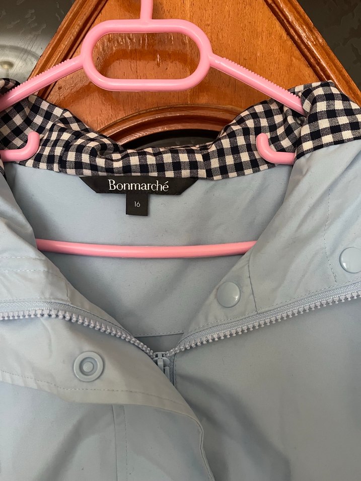 Bebe Mavisi Midi Fermuarlı Kadın Yağmurluk - Görsel 4