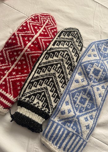 Nakışlı Çok Renkli Namaz çorabı 3'lü - Görsel 2