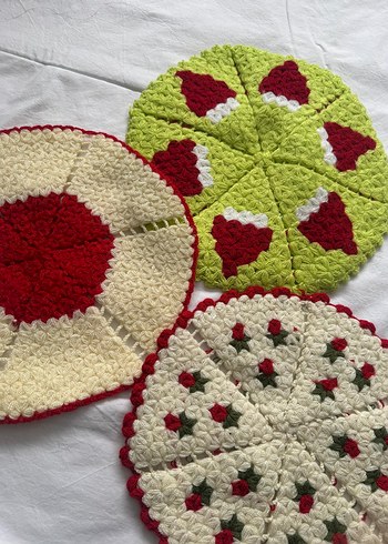 Renkli Örgü Banyo Lifi 3'lü - Görsel 2