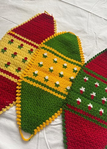 Renkli El Örgüsü Banyo Lifi 3'lü - Görsel 2