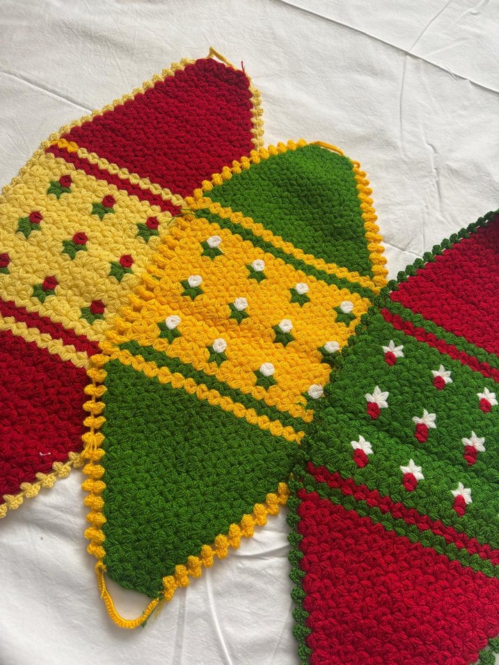 Renkli El Örgüsü Banyo Lifi 3'lü - Görsel 2