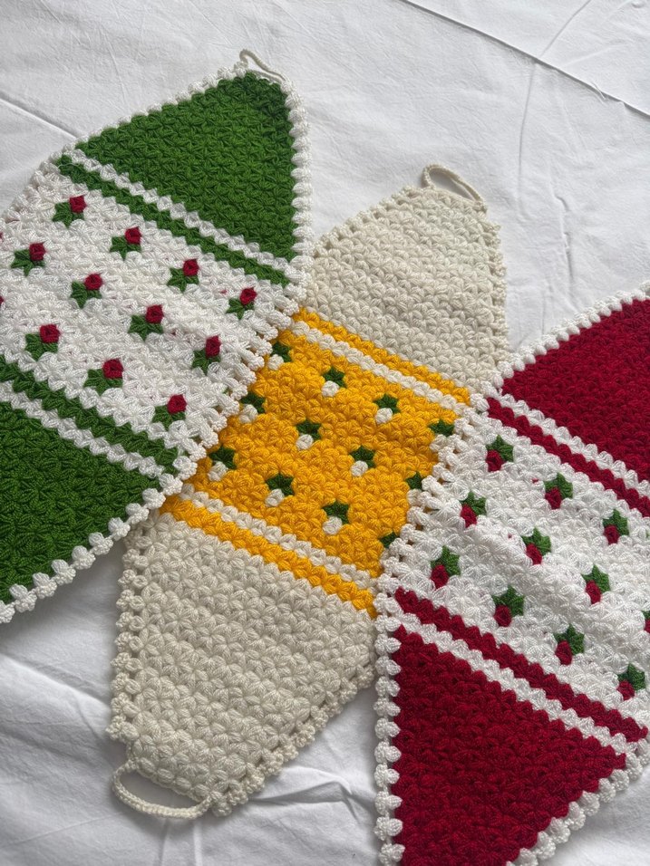 Renkli El Örgüsü Banyo Lifi 3'lü - Görsel 2