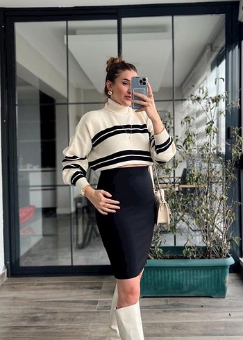 Siyah Mini Kalem Etek - Görsel 2