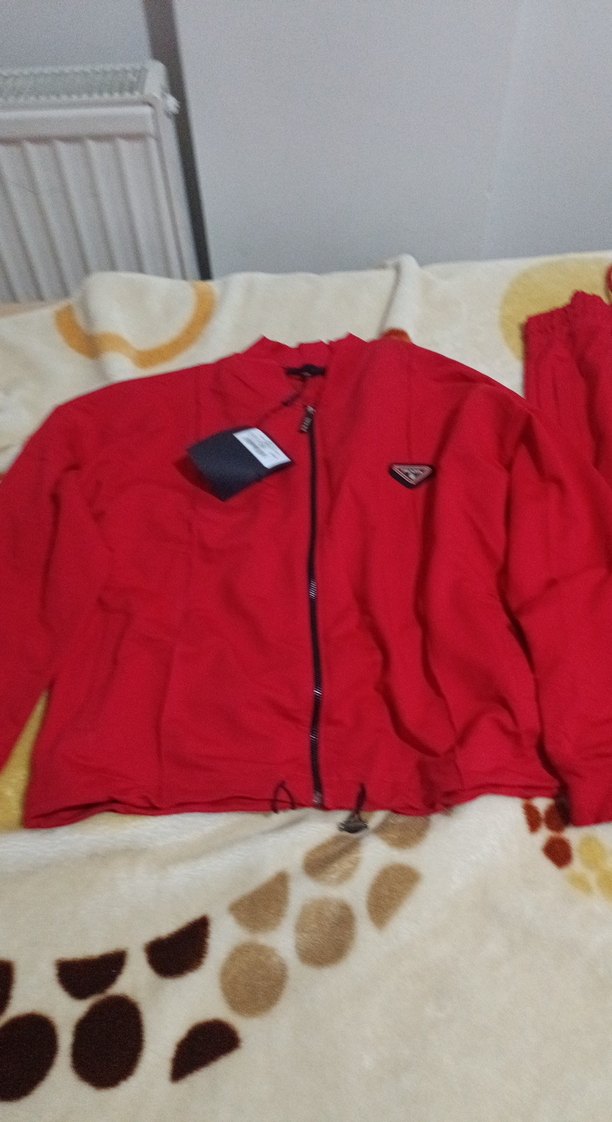 koyu kırmızı erkek eşofman takım - Görsel 2