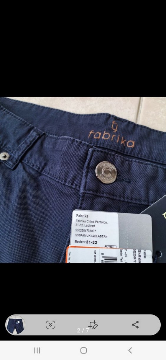 Fabrika kot pantolon 31×32 - Görsel 2