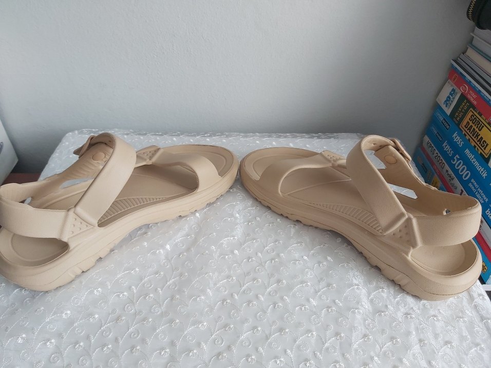 Bej Erkek Sandalet - Görsel 3