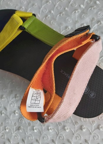 Renkli Cırtcırtlı Kadın Spor Sandalet - Görsel 6