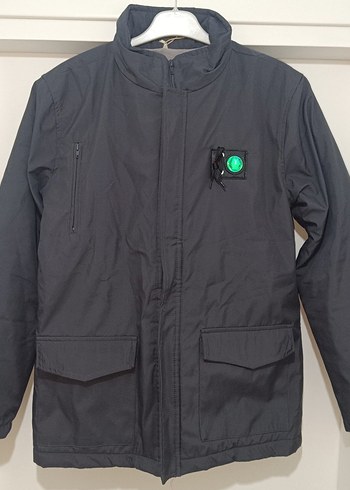 Gri Erkek Mont - Görsel 8