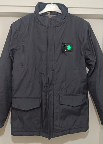 Gri Erkek Mont - Görsel 10