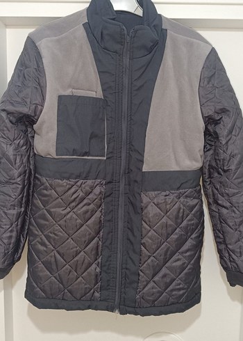 Gri Erkek Mont - Görsel 5