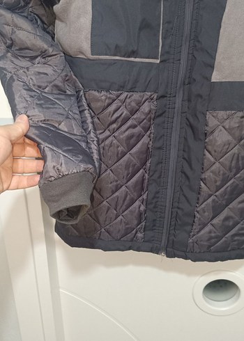 Gri Erkek Mont - Görsel 7