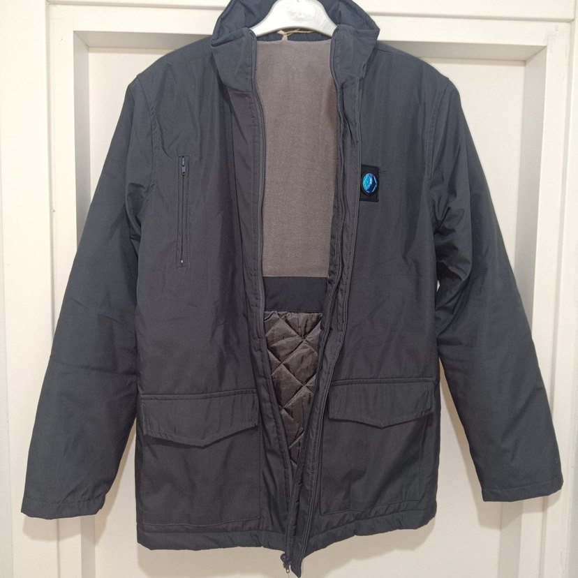 Gri Erkek Mont - Görsel 2