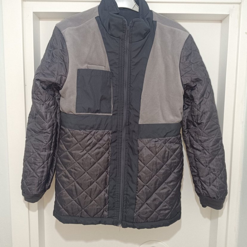 Gri Erkek Mont - Görsel 5