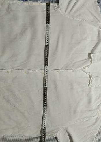 Beyaz  Kısa Kollu Gömlek - Görsel 6