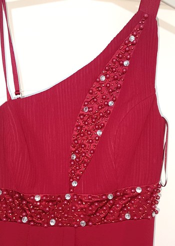 Nakışlı Uzun Abiye Elbise - Görsel 10