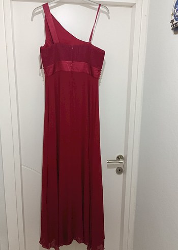 Nakışlı Uzun Abiye Elbise - Görsel 3