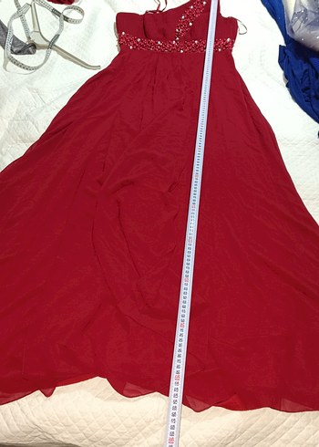 Nakışlı Uzun Abiye Elbise - Görsel 5