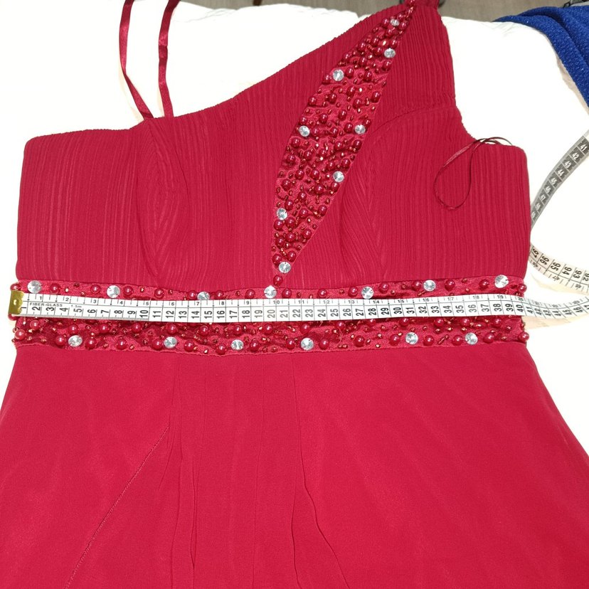 Nakışlı Uzun Abiye Elbise - Görsel 4