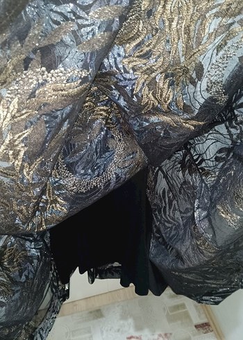 Siyah Uzun Abiye Elbise - Görsel 13