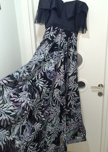 Siyah Uzun Abiye Elbise - Görsel 4