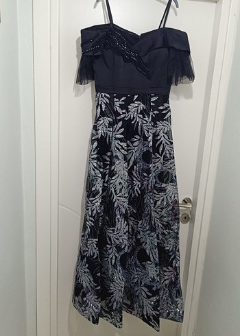 Siyah Uzun Abiye Elbise - Görsel 2