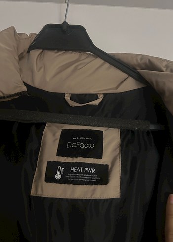 Bej Kapüşonlu Kadın Kış Montu - Görsel 5