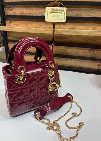 Bordo Zincir Detaylı Kadın Deri Çanta - Görsel 2