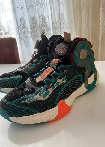 Turkuaz Renkli Basketbol Ayakkabısı Velcro - Görsel 3