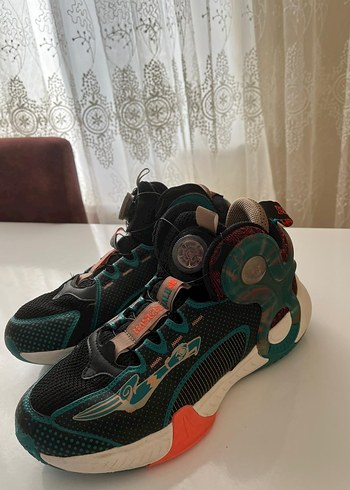 Turkuaz Renkli Basketbol Ayakkabısı Velcro - Görsel 4