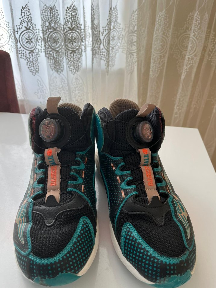 Turkuaz Renkli Basketbol Ayakkabısı Velcro - Görsel 2