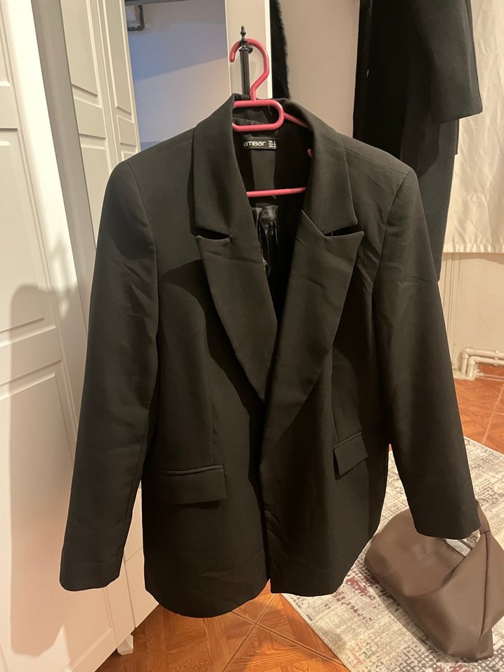 3 lü Siyah Kadın Blazer Ceket - Görsel 3